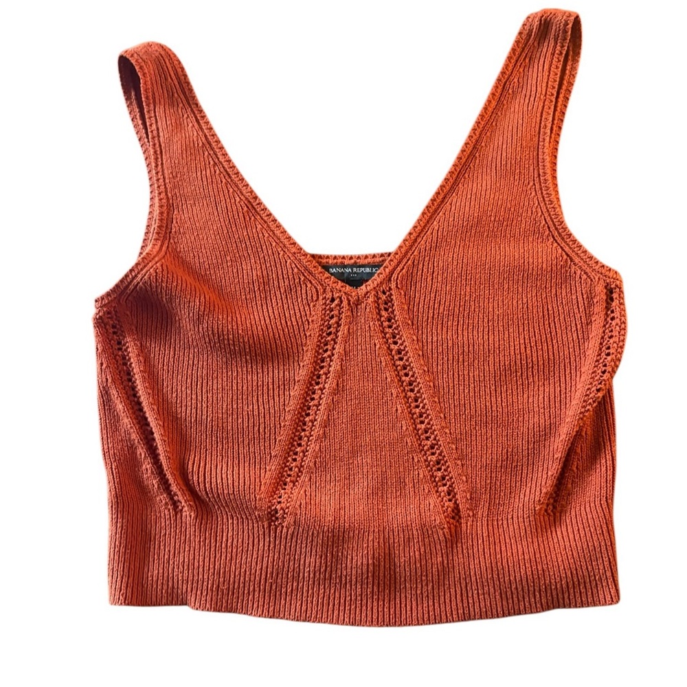 Banana Republic Knot Sweater Tank in Rust